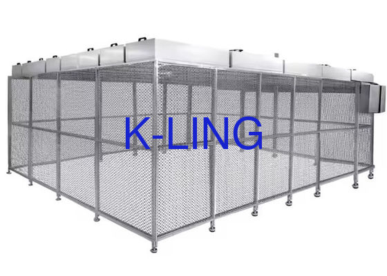 Dimensi Disesuaikan Partisi Softwall Kamar Bersih Dengan Frame Alloy Aluminium