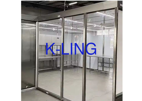 Kecepatan angin yang dapat diatur Aliran udara Kerangka baja tahan karat Softwall Clean Room