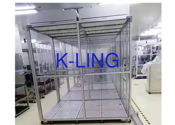 Ruang Bersih Softwall yang Disesuaikan dengan Kontrol PLC Pencahayaan LED dan Aliran Udara yang Bisa Disesuaikan