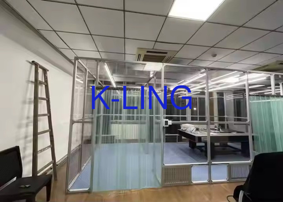 4.0m*2.0m*2.2m Modular Clean Booth Dengan Efisiensi 99,99% Sistem Filtrasi HEPA