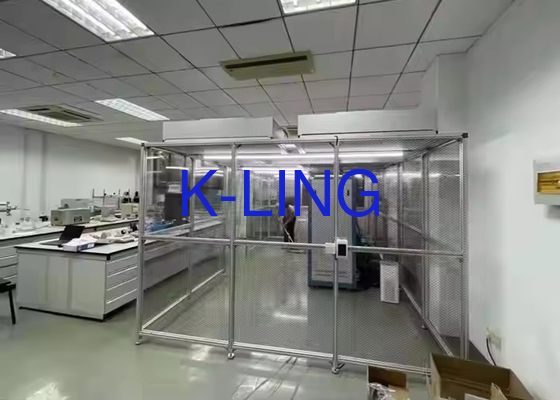4.0m*2.0m*2.2m Modular Clean Booth Dengan Efisiensi 99,99% Sistem Filtrasi HEPA