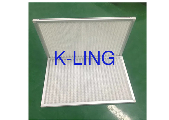 Pencetakan yang disesuaikan Préfilter Panel pleated Filter udara G1-G4 Efisiensi