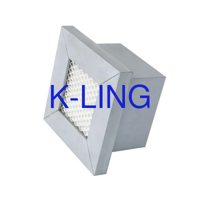 Aluminium Frame Alloy Clean Room ULPA Filter Udara dengan Liquid Jelly Glue Seal Ring