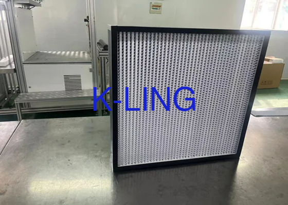 0.12um Serat Kaca Filter Udara Pleated Dengan ukuran dan bahan yang disesuaikan