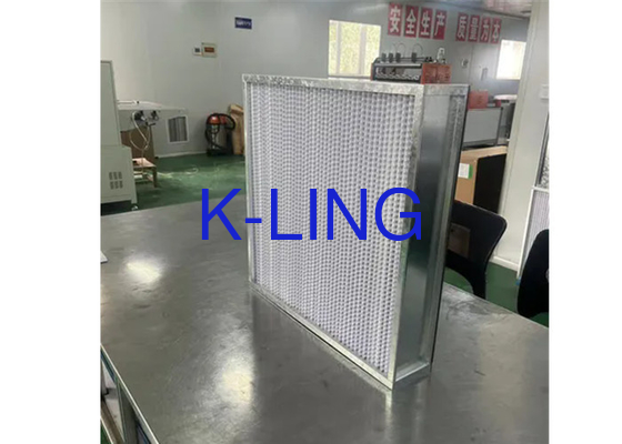 ULPA Hepa Filter Dengan Kerangka Alloy Aluminium Dan Serat Kaca Berat 10 Kg