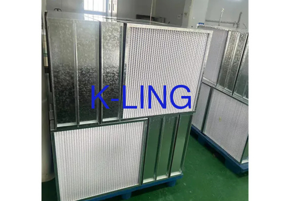 ULPA Grade Aluminium Alloy Framed Air Purifier Filter Dengan Filtrasi Serat Kaca