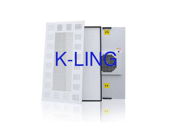 Tingkat kebisingan 45 DB Unit Filter Kipas Putih 650 X 650 X 350mm Untuk Industri