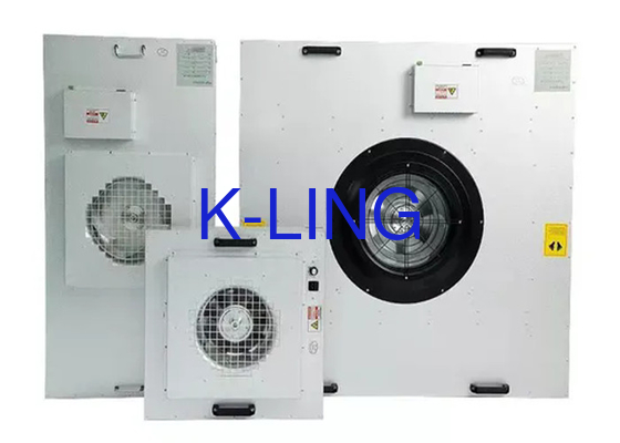 Tingkat kebisingan 45 DB Unit Filter Kipas Putih 650 X 650 X 350mm Untuk Industri