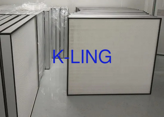 Aliran Udara HEPA Filter Udara Dengan Efisiensi 99,995% Dan Kecepatan Udara 0,45m/S