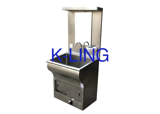 Baja tahan karat ukuran khusus Cuci tangan dengan dispenser sabun termasuk