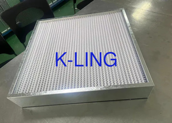 Resistensi suhu tinggi ULPA Filter Udara Dan Media Serat Kaca Ultra-halus Suhu Operasi Maksimum 200°C