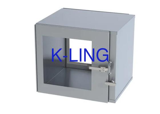 600*600*600mm Zona Kerja Internal Cleanroom Pass Box Dengan Pengangkat yang Dapat Dikustomisasi Dan Pendaratan yang Didukung