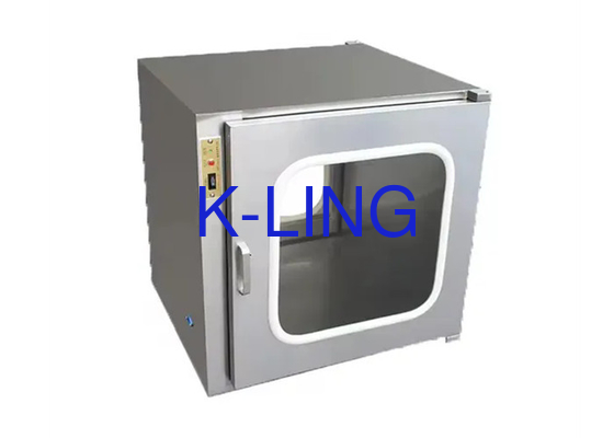Kunci Termasuk 600*600*600mm Zona Kerja Internal Static Pass Box Untuk Ruang Bersih