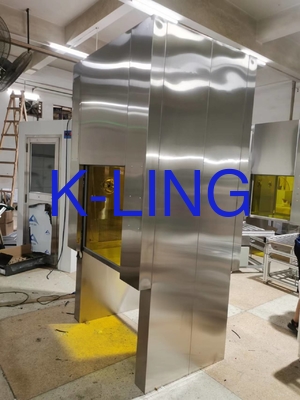 PLC Kamar Bersih Air Shower Pass-Through Dengan Otomatis Conveyor Line Untuk High-Tech Manufaktur