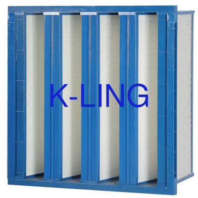 Plastik Frame V Bank Filter Untuk Kamar Bersih Filtrasi Dan Kinerja Dalam Lingkungan Industri