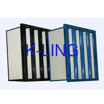 Plastik Frame V Bank Filter Untuk Kamar Bersih Filtrasi Dan Kinerja Dalam Lingkungan Industri