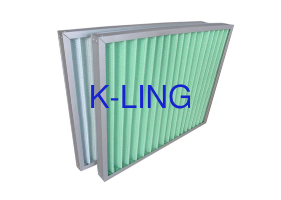 Panel pleated tahan kelembaban tinggi Pre-filter dalam kemasan kotak untuk lingkungan industri