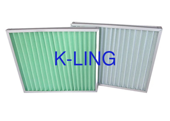 Panel pleated tahan kelembaban tinggi Pre-filter dalam kemasan kotak untuk lingkungan industri