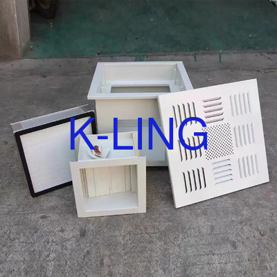 Neoprene Seal HEPA Filter Box In Steel Cabinet Material Untuk kisaran suhu 32-140 derajat Fahrenheit Desain kompak