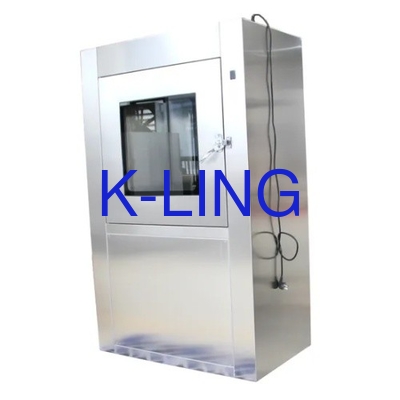 Kecepatan Angin Lebih dari 20m/s Air Shower Pass Box Untuk Pakaian Kamar Bersih