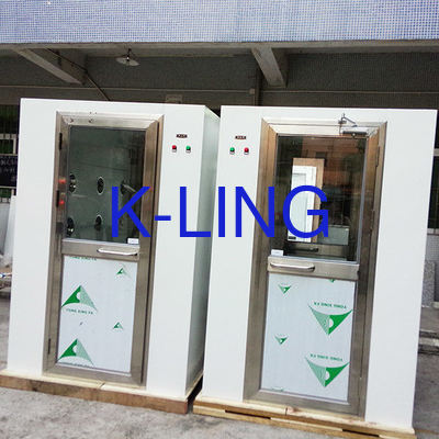 Air Shower Stainless Steel Kapasitas dengan Tombol Berhenti Darurat Kapasitas 1-2 Orang Frekuensi 50Hz/60Hz