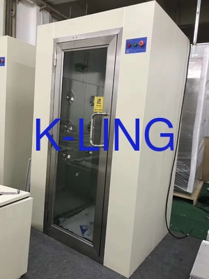 Pintu Ayun Manual Stainless Steel 304 Air Shower untuk Pencegahan Kontaminasi Ruangan Bersih Terkontrol