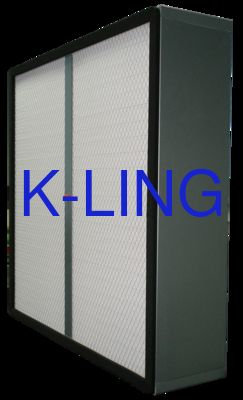 Hot Melt Glue Mini-Pleats Glass Fibre Media HEPA Air Filter for Pharmaceutical Industry