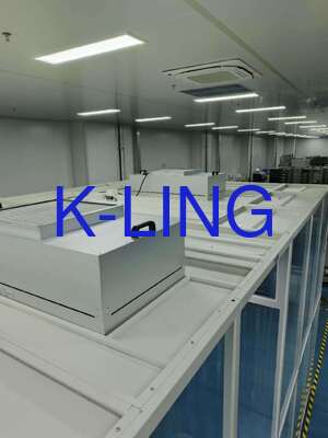 Quick Assembly And Disassembly Modular Cleanroom dengan 99,99% @ 0,3um HEPA Filtrasi dan 300LUX Purification Light