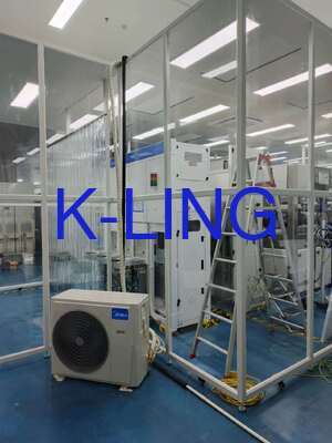 Rapat dan Pemisahan Cepat Ruang Bersih Softwall Dengan Filtrasi Hepa 99,99% @ 0,3um Dan Ruang Bersih Modular Baja Lapis Serbuk