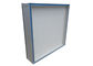 GMP Cleanroom H14 TOP Side Gel Seal HEPA Filter Udara Dengan Bingkai Aluminium Diekstrusi
