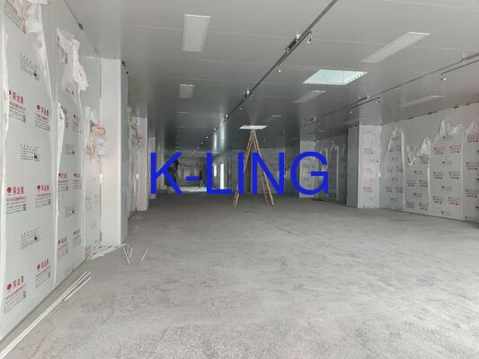 Hardwall Cleanroom Softwall Cleanroom Featuring Glass Magnesium Rock Wool Sandwich Panel 50mm Langit-langit dan dinding Ideal untuk solusi cleanroom