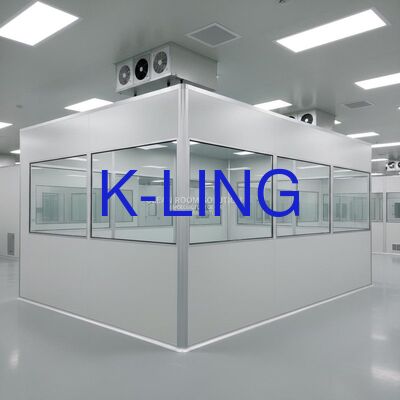 Ruang Bersih Modular dengan Filter HEPA 99,99% pada 0.3UM dan ISO5/6/7/8 Tingkat Pembersihan Dengan Pencahayaan LED Terintegrasi