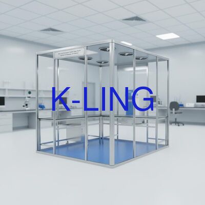 Ruang bersih modular dengan tingkat kebisingan kurang dari 65 DB dan lampu pemurnian lebih dari 300Lux untuk standar Kelas 1000/ISO5/ISO6/ISO7