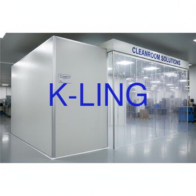 Hardwall Cleanroom Softwall Cleanroom Featuring Glass Magnesium Rock Wool Sandwich Panel 50mm Langit-langit dan dinding Ideal untuk solusi cleanroom