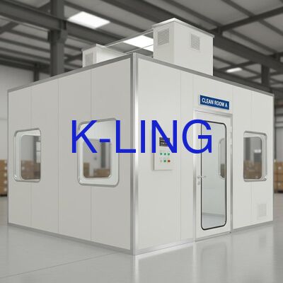 Ruang Bersih Modular dengan Filter HEPA dan Prefilter, Panel Sandwich Gelas Magnesium Rock Wool 50mm, dan Tingkat Pembersihan ISO5 hingga ISO8