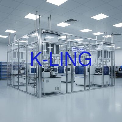 Modular Cleanroom dengan ISO5/ISO6/ISO7/ISO8 Purification Rank, HEPA Filter dan Prefilter Air Filtration, dan Instalasi Modular