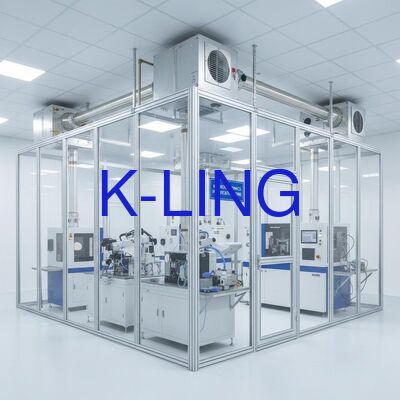 Modular Cleanroom dengan ISO5/ISO6/ISO7/ISO8 Purification Rank, HEPA Filter dan Prefilter Air Filtration, dan Instalasi Modular