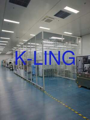 Lebih dari 350 Lux Pencahayaan Modular Cleanroom Laminar Flow Booth 80 Persen Air Return 20 Persen Sistem Keluar Udara Eksos