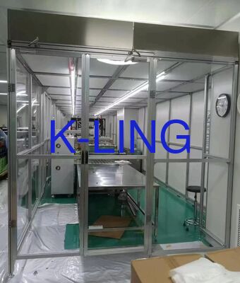 ISO 5 Modular Cleanroom yang dirancang dengan lantai PVC Vinyl dan tingkat kebisingan kurang dari 65 DB yang memastikan standar kontrol kontaminasi yang ketat