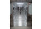 Portabel 304 Stainless Steel Air Shower Kamar Bersih Kotak Lulus Dengan Pintu Geser Otomatis