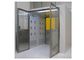Half Glass SUS 304 Bingkai Pintu Cargo Air Shower Tunnel Untuk Cleanroom Entrance