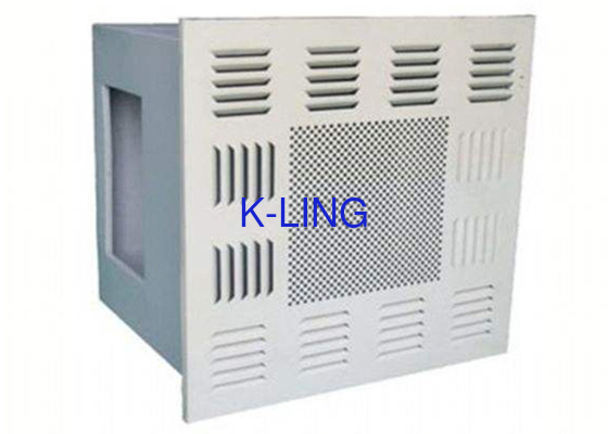 Plat Diffuser Baja Sigap Plastik Ceiling HEPA Filter Box Kelas 100 Sistem Filter HEPA