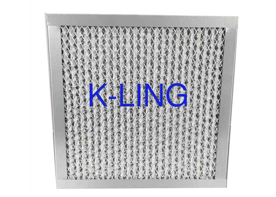 H13 H14 HEPA Filter Udara Aluminium Frame Separator Gaya Kotak Kapasitas Tinggi