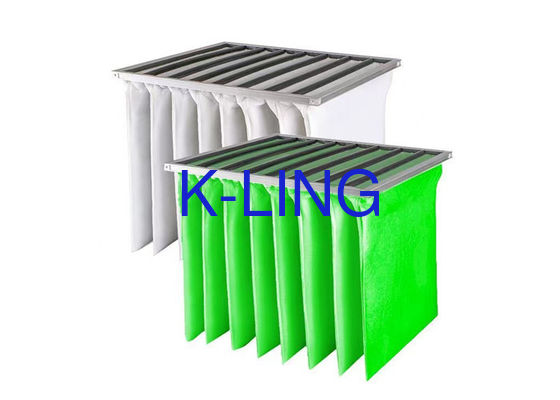 F5 F6 F7 F8 F9 Jenis Tas Saku Filter Udara Bingkai Aluminium Resistensi Rendah