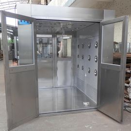 IOS 5 Stainless Steel Clean Room Air Shower Tunnel Peralatan Dengan Vertical Blowing
