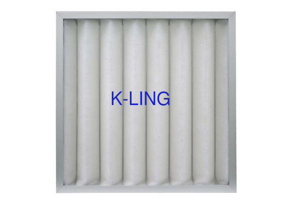 Ukuran Kustom Filter Udara Panel Lipit Kawat Dilas G1 G2 G3 G4 Efisiensi Bingkai Logam