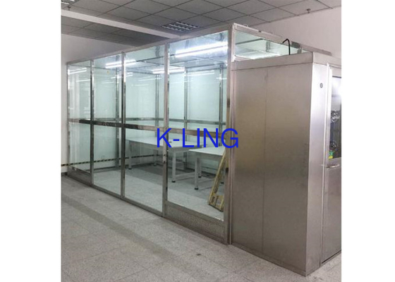 Farmasi Modular Puasa Softwall Clean Room Kelas 100 Ke Kelas 100000 SS Pipa Persegi
