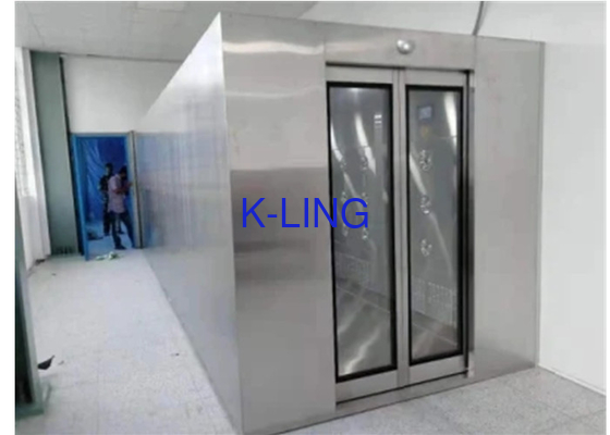 Auto Slide Door Air Shower Tunnel Dengan 3 Blower Dan Nozel Udara Yang Dapat Disesuaikan