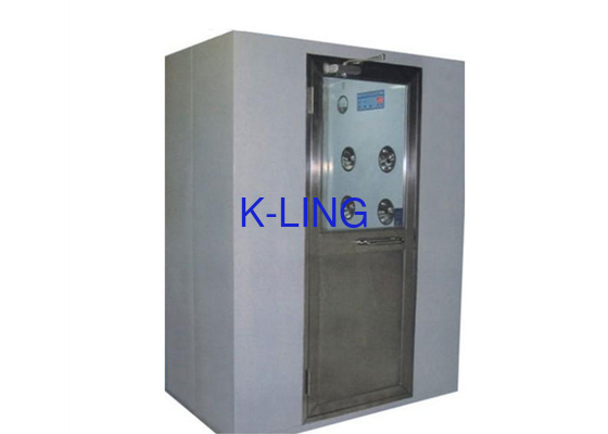 Single Atau Double Orang Cleanroom Air Shower Cold Rolled Plate Bahan 1.2KW