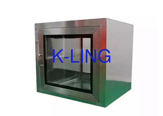 SS SUS304 Jendela Transfer Statis Melewati Kotak Dengan Sinar UV